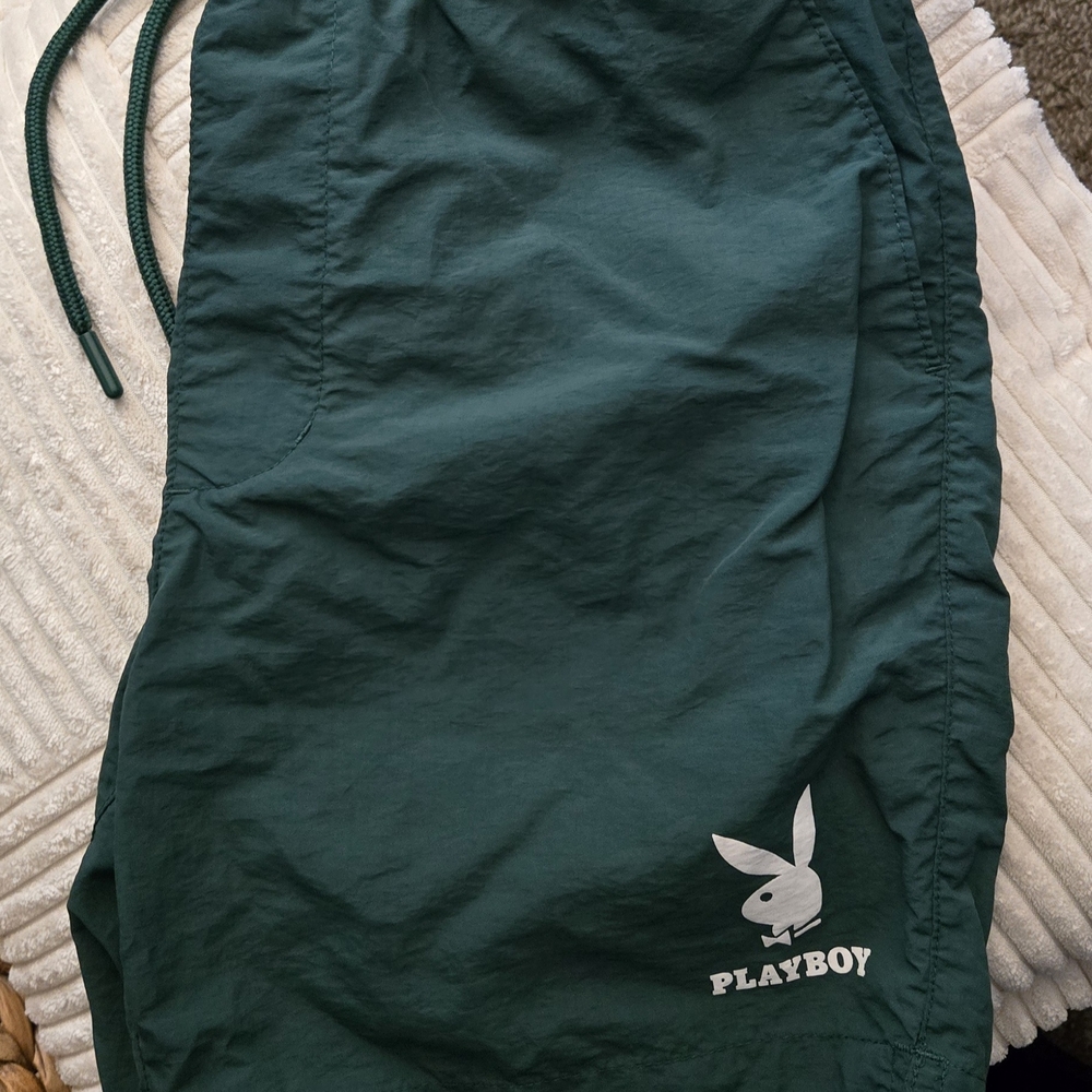 Pacsun X Playboy Green Swim Shorts
